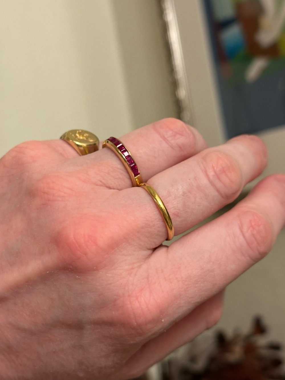 Catbird 22K Solid Gold Old World Classic Wedding Band Size 7.5 - Picture 13 of 13